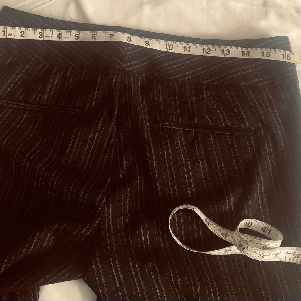 Dockers Womens Black Pinstripe Mid-rise Curvy Pants Size 8 - Picture 13 of 14